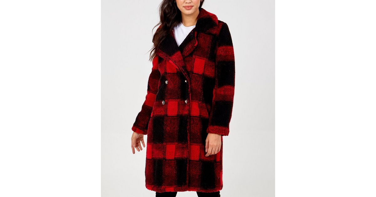 Taraval Teddy Coat - Red