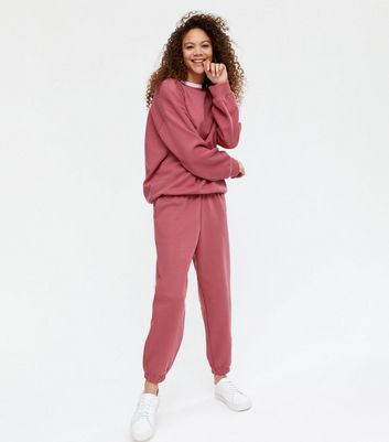 pink petite joggers