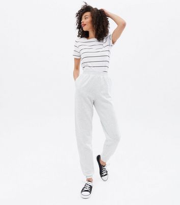 Tall Pale Grey Cuffed Joggers | New Look