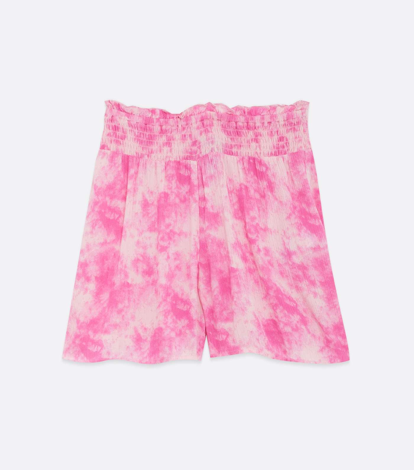 Pink Tie Dye Cheesecloth High Waist Beach Shorts Image 5