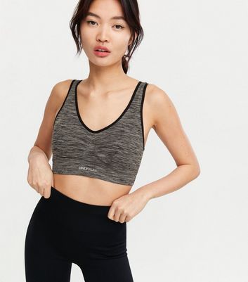 Dark grey best sale sports bra