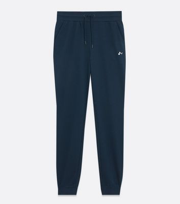 womens navy cuffed joggers
