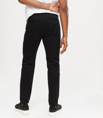 black skinny chino pants mens
