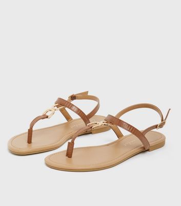 Tan and gold sandals hot sale