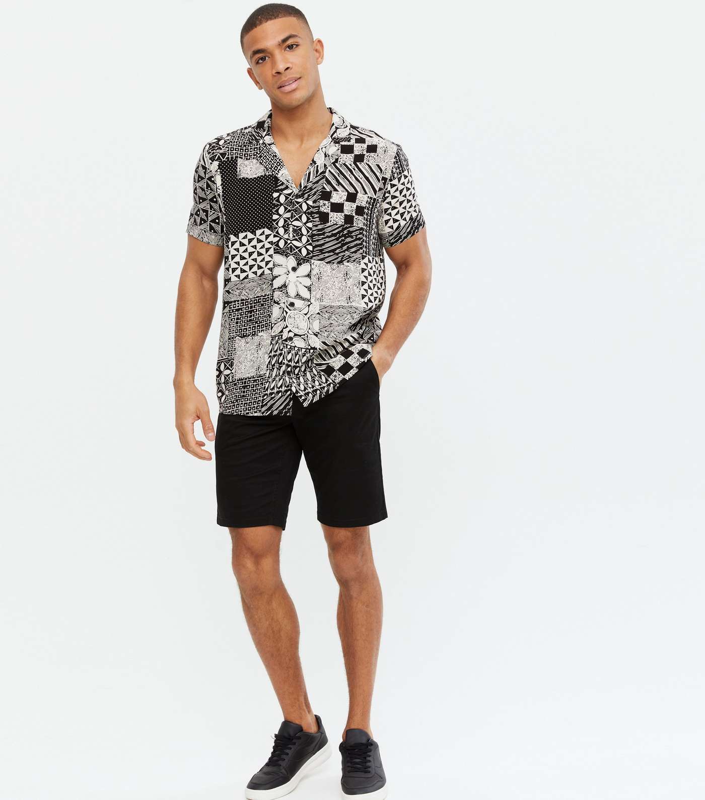 Only & Sons Black Chino Shorts