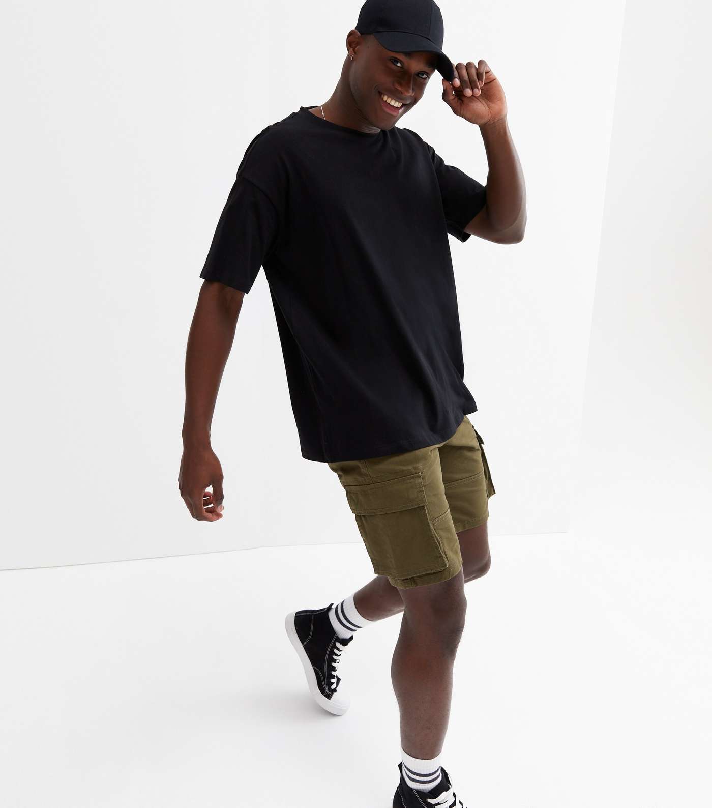 Only & Sons Olive Cargo Shorts
