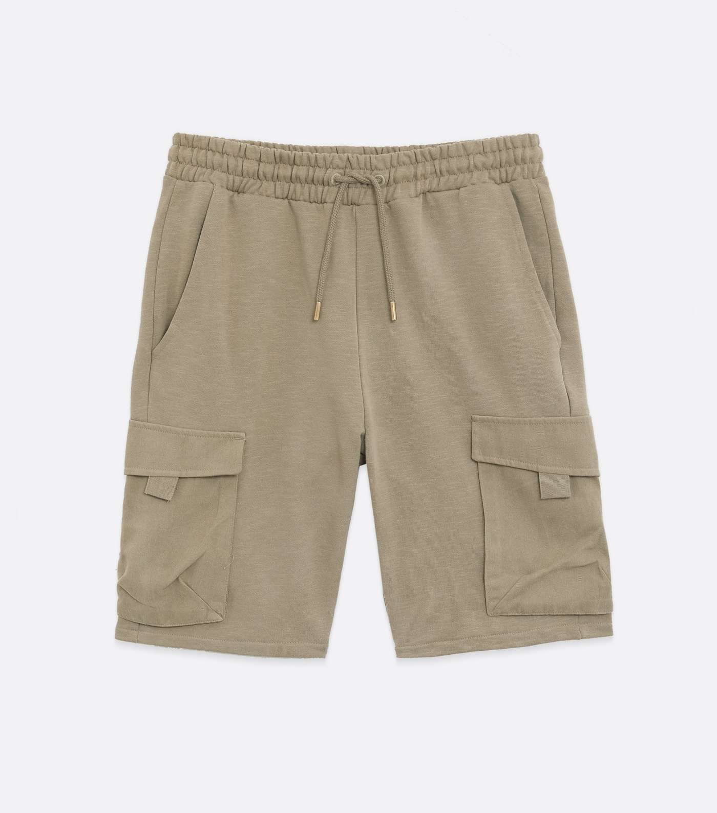 Only & Sons Olive Tie Waist Cargo Shorts Image 5