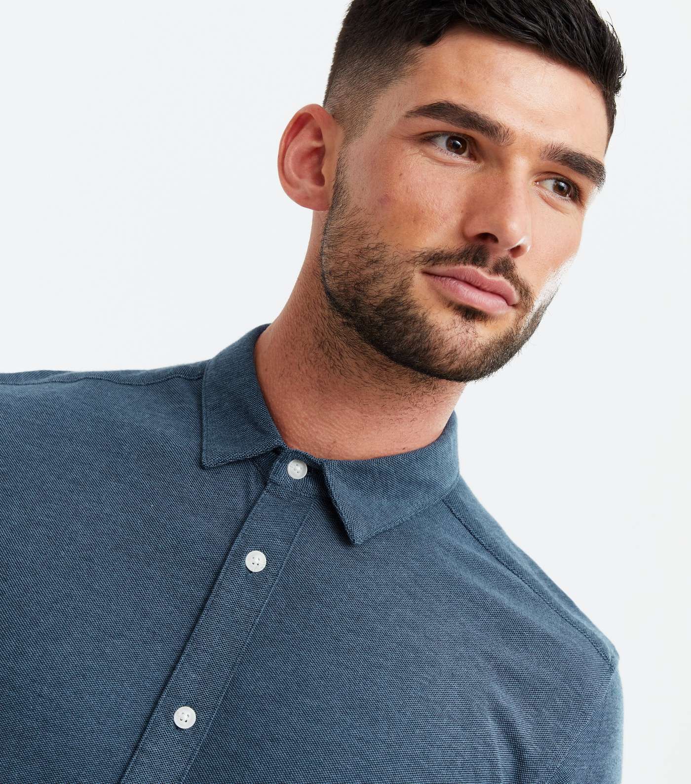 Only & Sons Blue Collared Short Sleeve Shirt Image 3