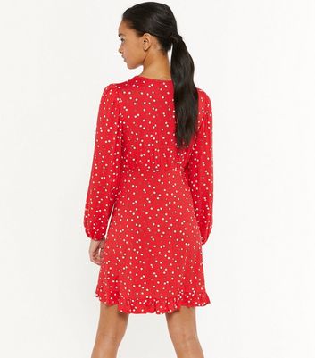 Red ditsy sale tea dress