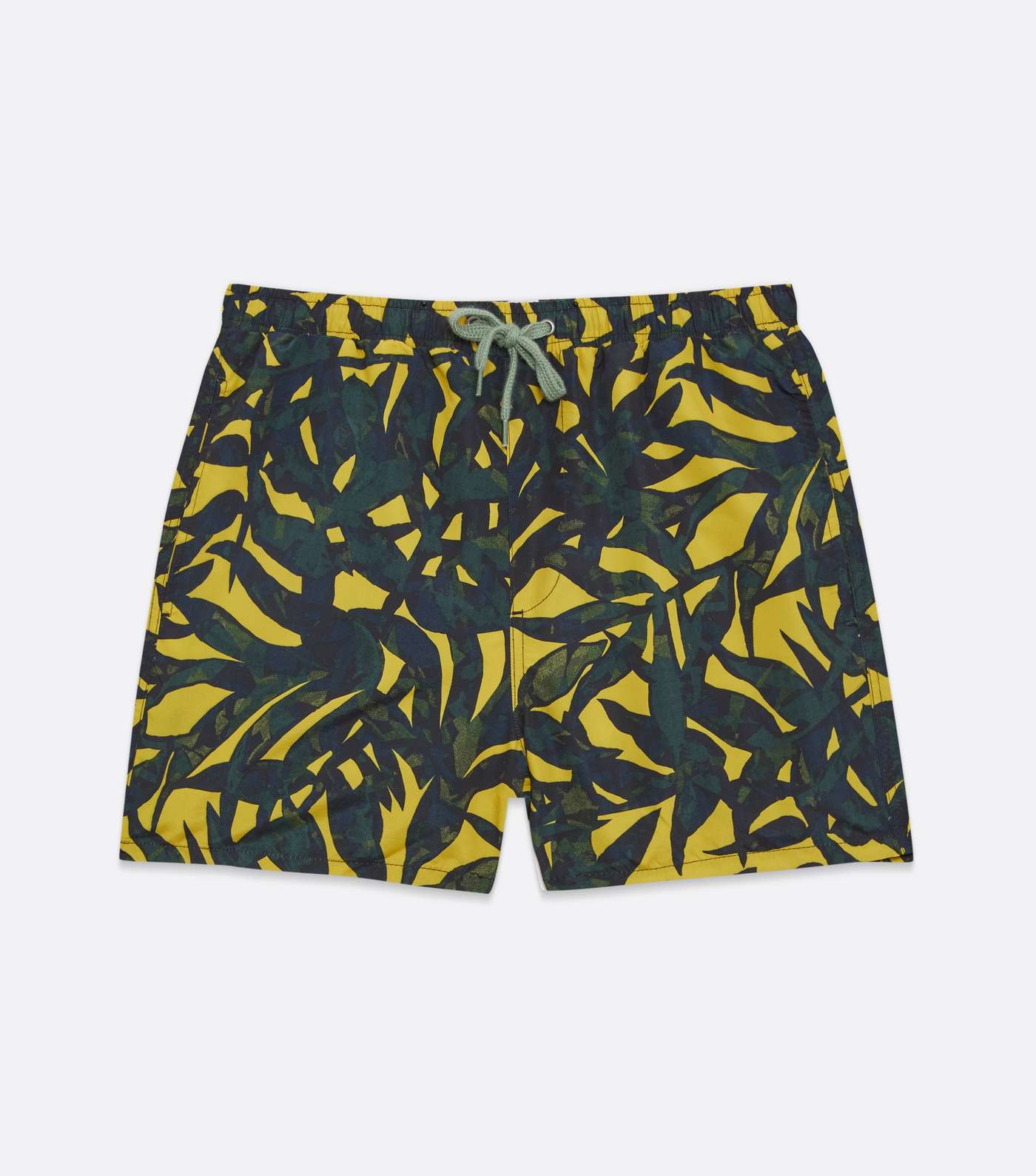 Only & Sons Yellow Leaf Print Swim Shorts Image 5