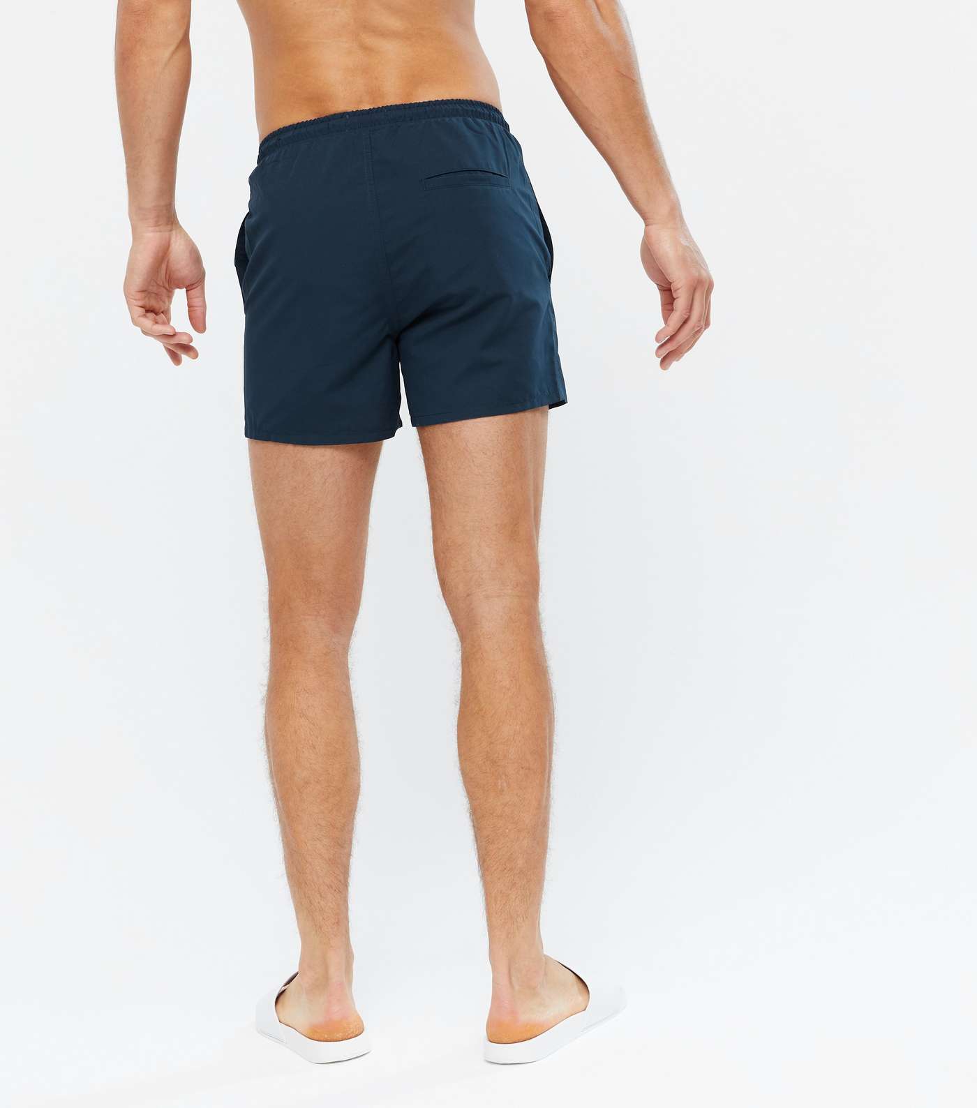 Only & Sons Navy Tie Waist Swim Shorts Image 4