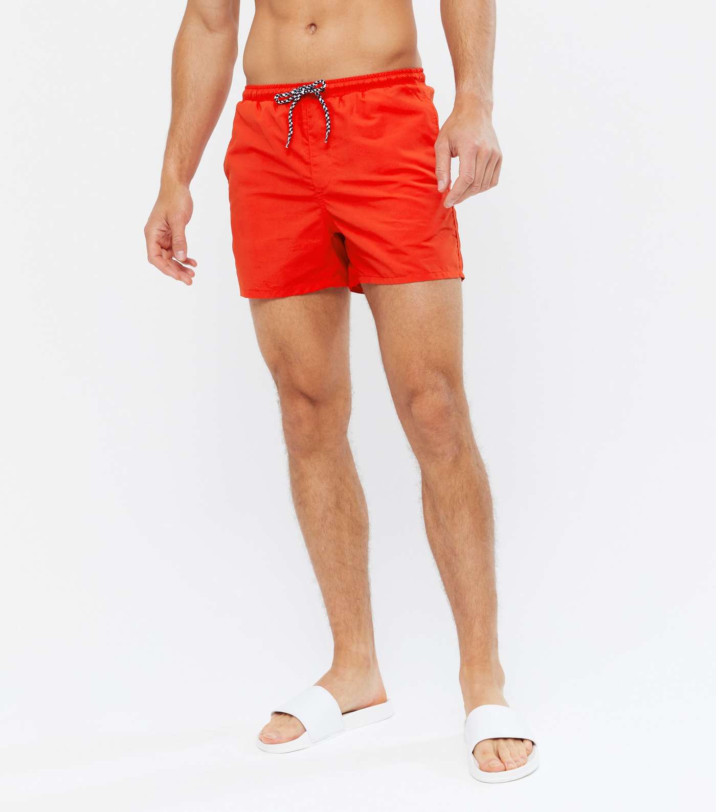 Only & Sons Red Tie Waist Swim Shorts Image 2