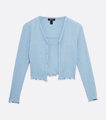 new look blue cardigan