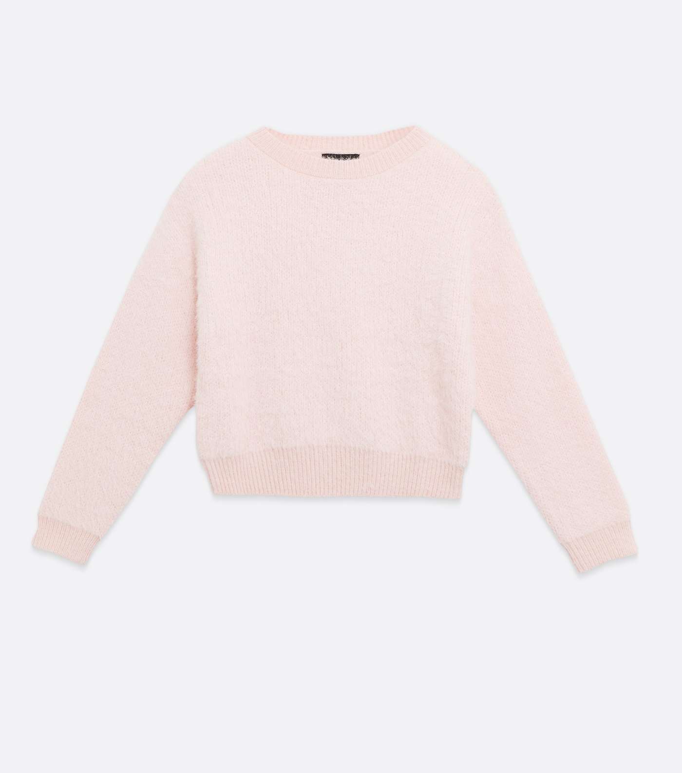 Mid Pink Fluffy Knit Long Sleeve Lounge Top  Image 5