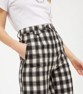 Off white check store pants