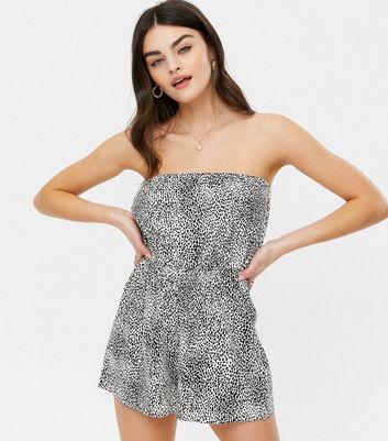 new look bandeau playsuit