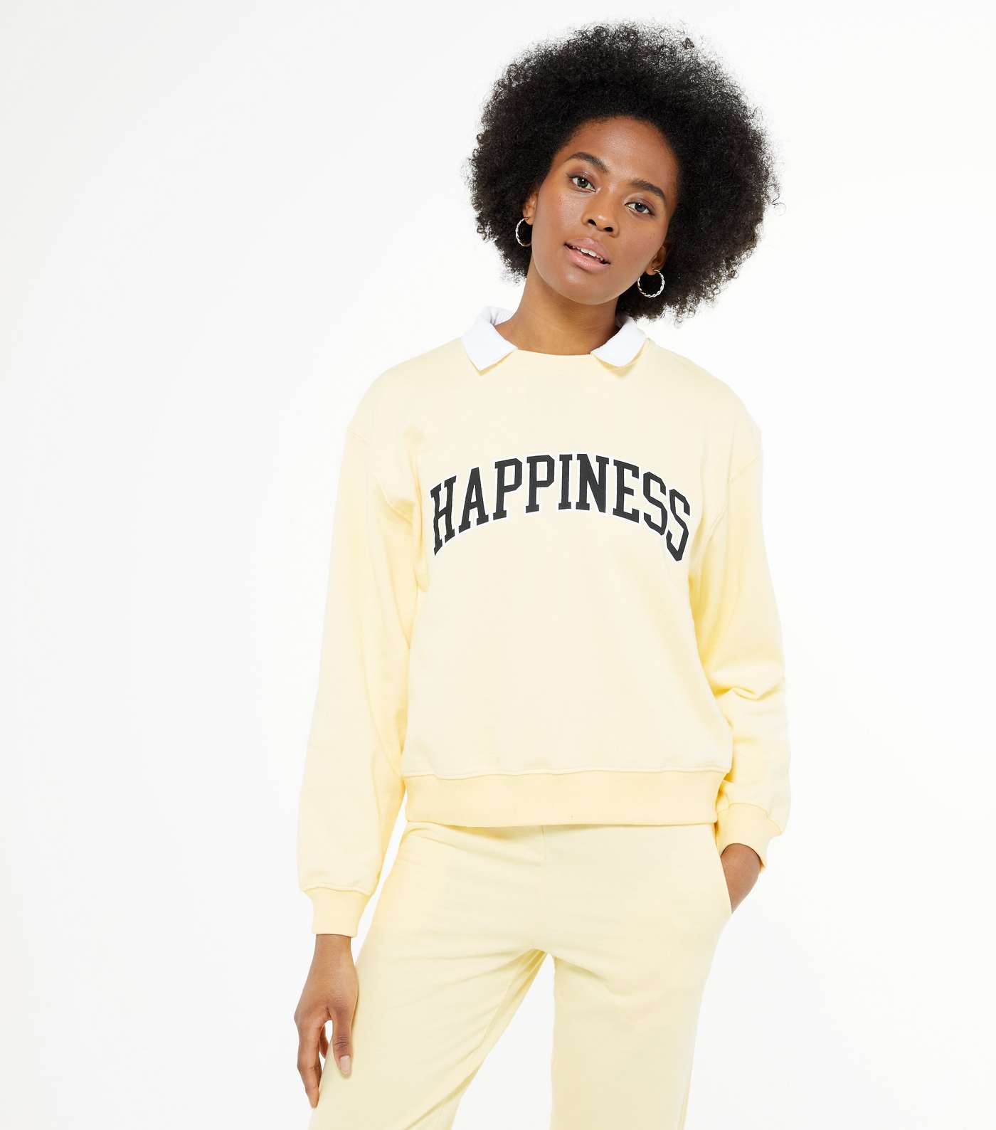 Tall Yellow Happiness Logo Sweatshirt