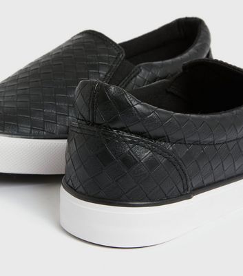 woven slip on trainers