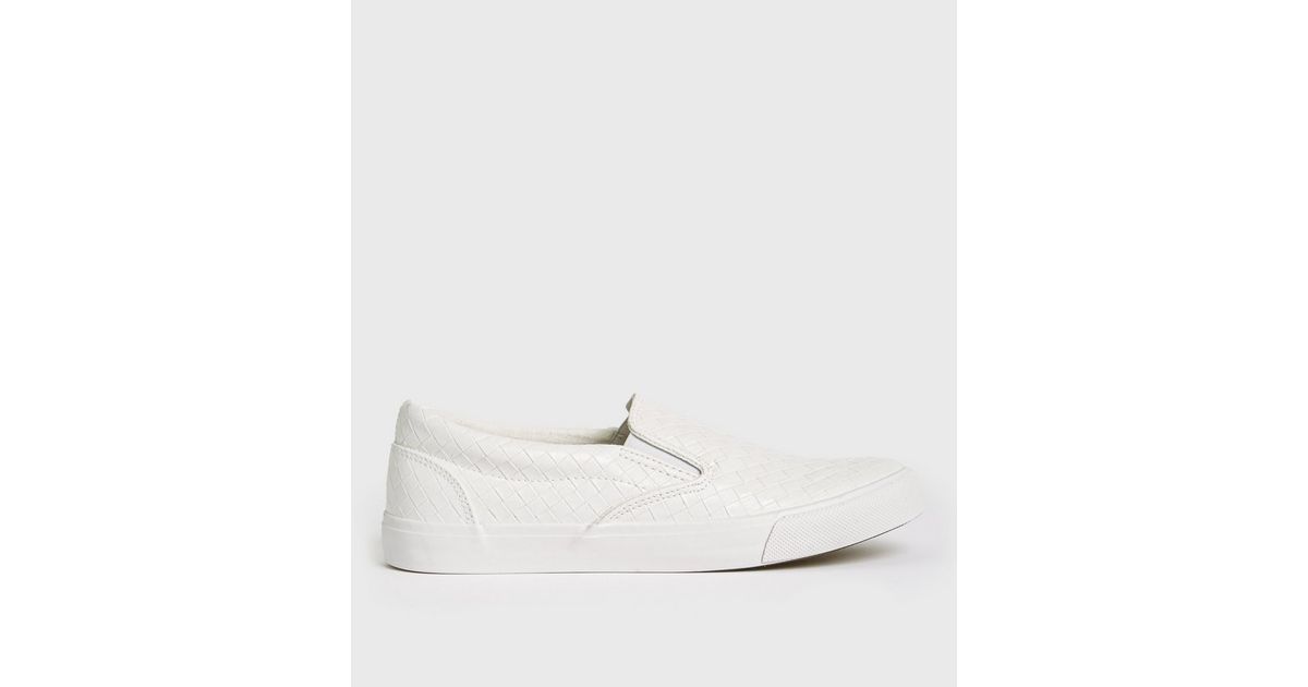 slip on trainers womens white