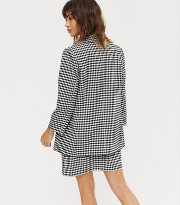 new look checked blazer
