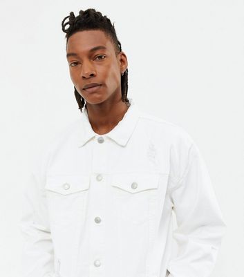 denim jacket white shirt