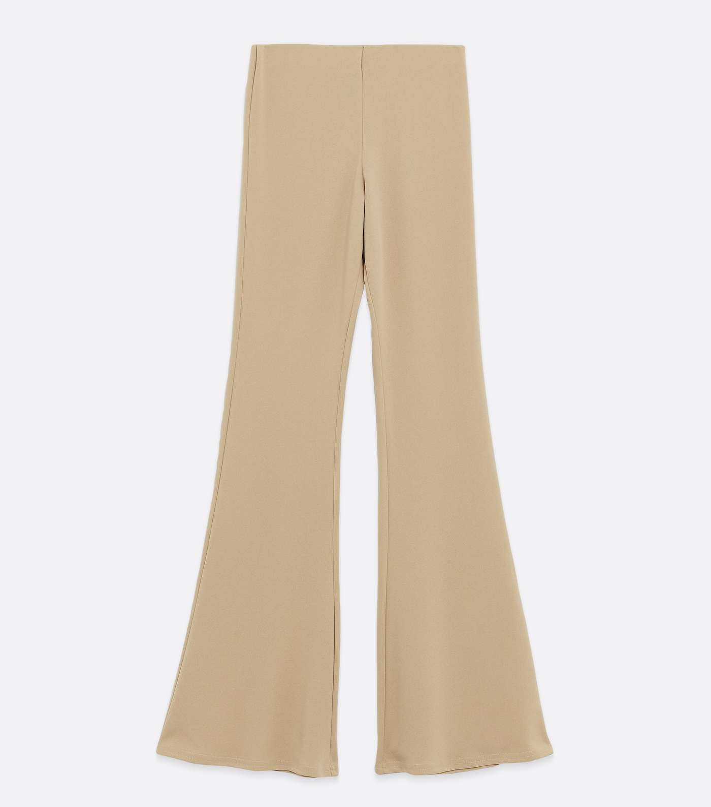 Stone Jersey Flared Trousers  Image 5