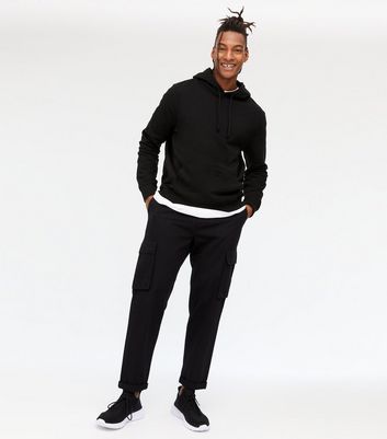 Black Cotton Cargo Trousers | New Look