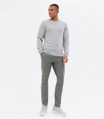 Green Tapered Skinny Fit Chinos