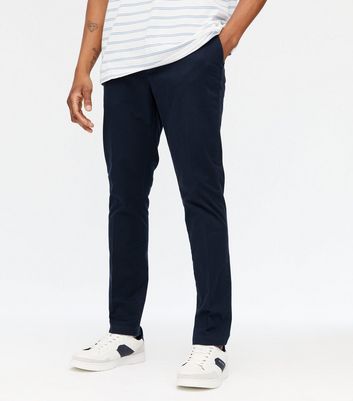 navy skinny fit chinos