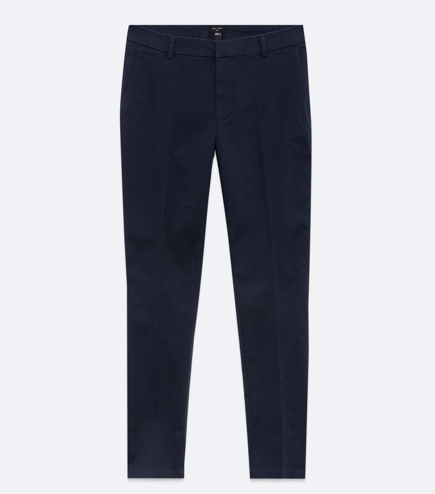 Navy Tapered Skinny Fit Chinos Image 5