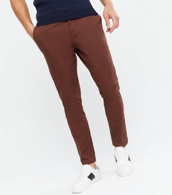 mens burgundy skinny chinos