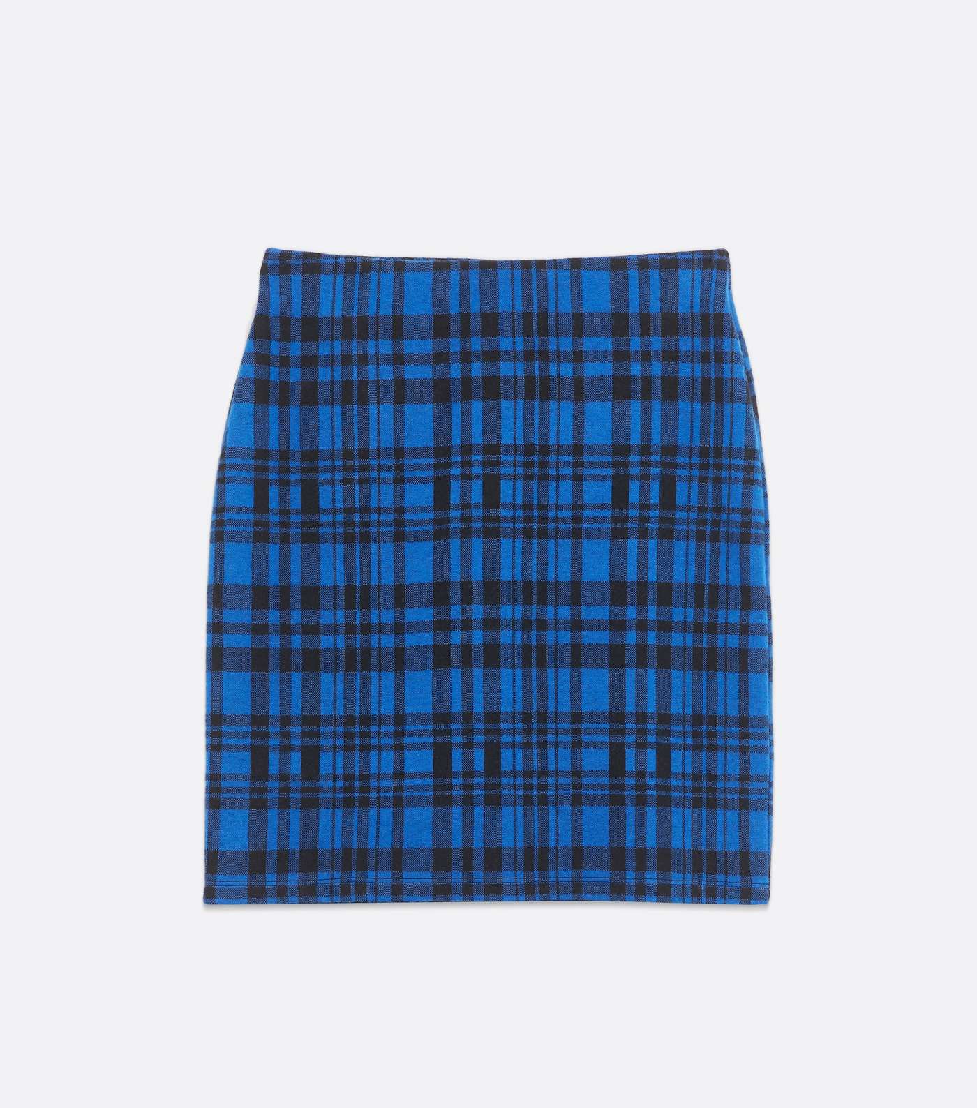 Blue Check Mini Tube Skirt  Image 5
