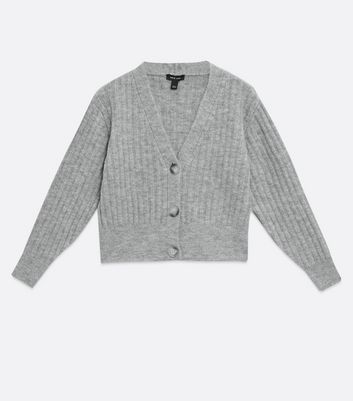 new look grey cardigan