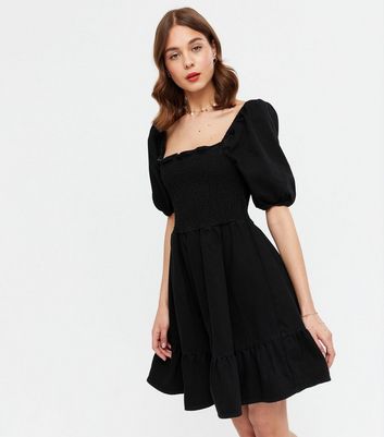 Shirred smock clearance dress