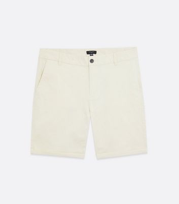 off white chino shorts