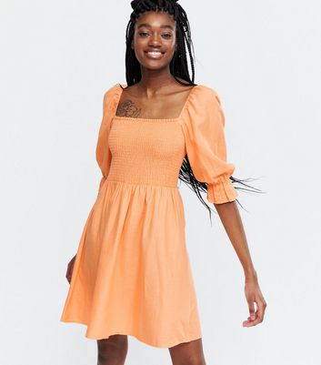 Shirred mini dress Clearance