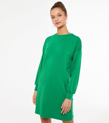 Green store sweatshirt dress