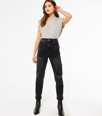 black waist enhance tori mom jeans