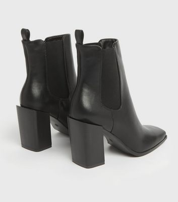 raid exclusive vienna black heeled chelsea boots