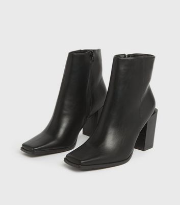 Square toe clearance boots heels