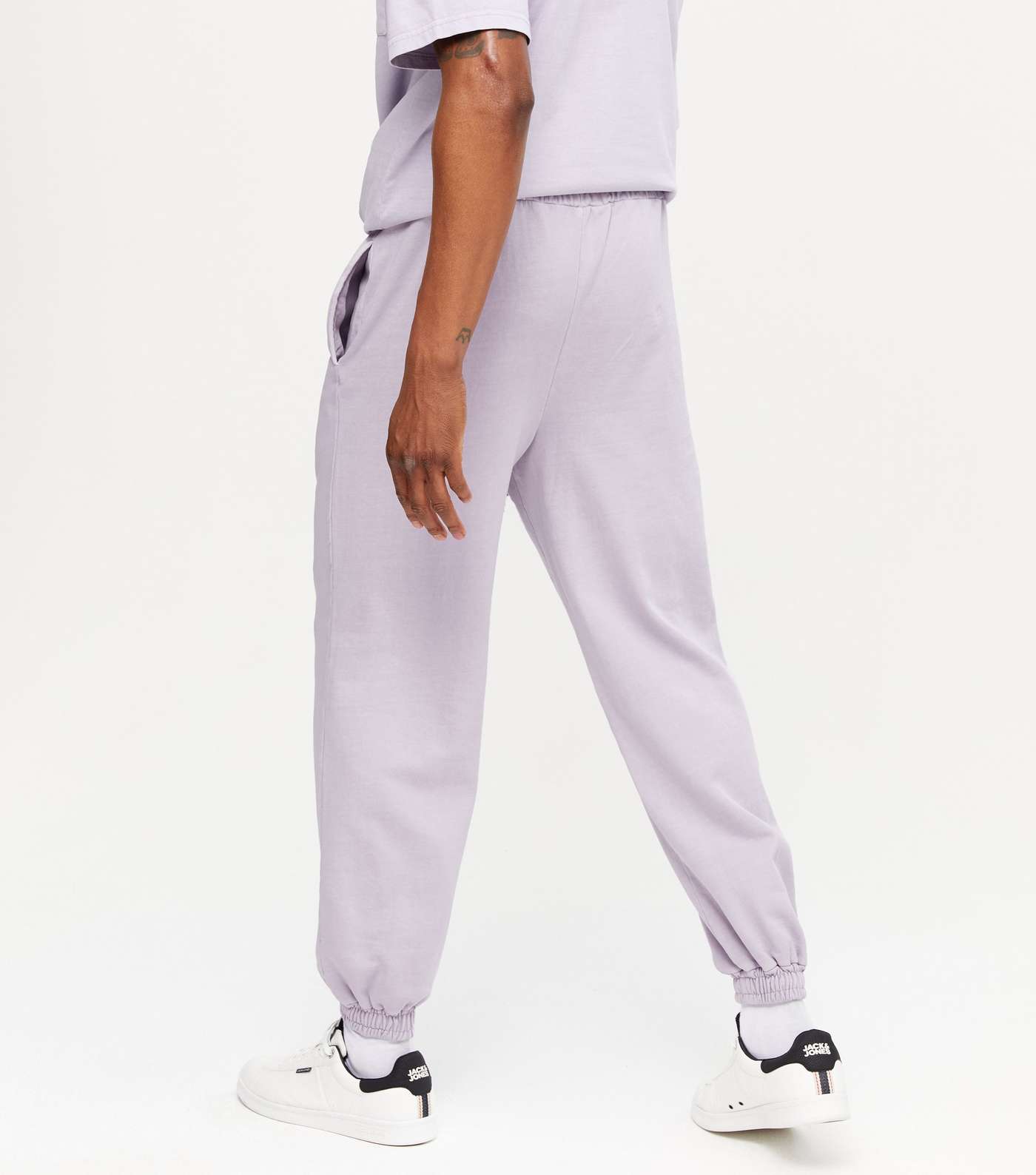 Lilac Cuffed Relaxed Fit Joggers Image 4