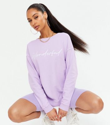 lilac sweatshirt