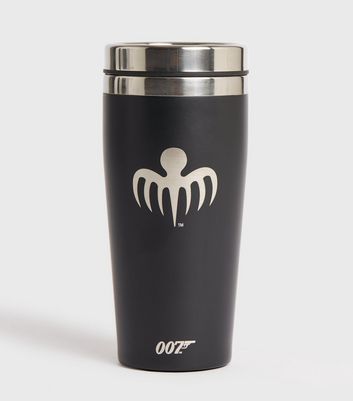 Image of Black 007 James Bond Heat Change Travel Mug New Look