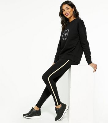 new look stripe leggings