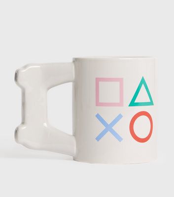 Image of White PlayStation Controller Mug New Look