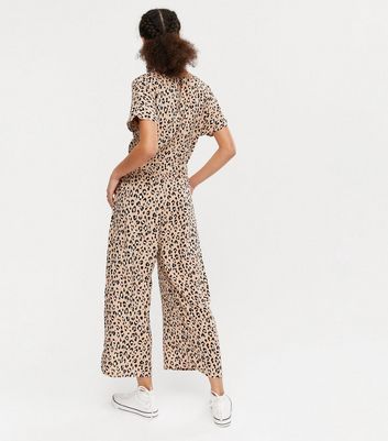 leopard print jumpsuit new look