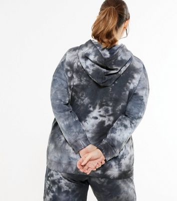 grey tie dye hoodie