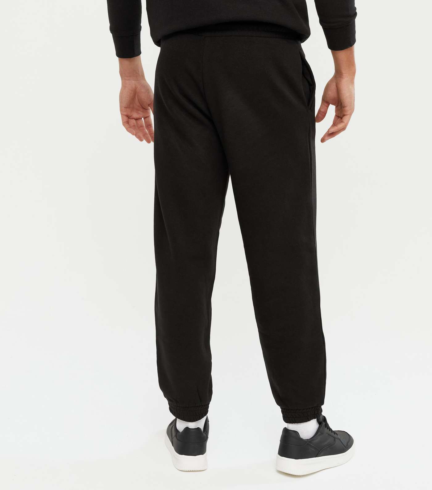 Black Relaxed Fit Joggers Image 4