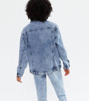 Blue Acid Wash Denim Jacket 