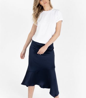 Navy pencil skirt new cheap look